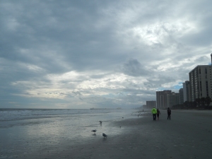 My family went to Myrtle Beach for Christmas last year. One morning my sister and I went for a walk on the beach and this is the view we had as we walked. Breathtaking.